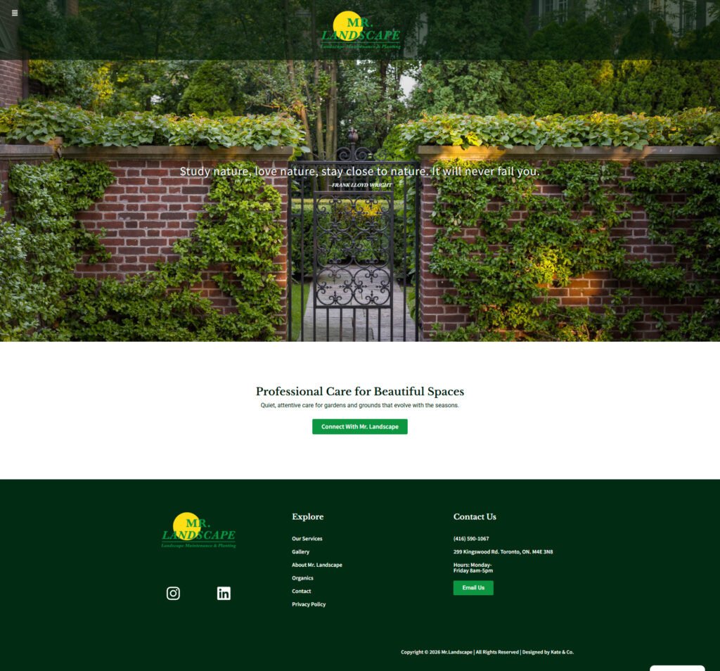 Mr. Landscape homepage